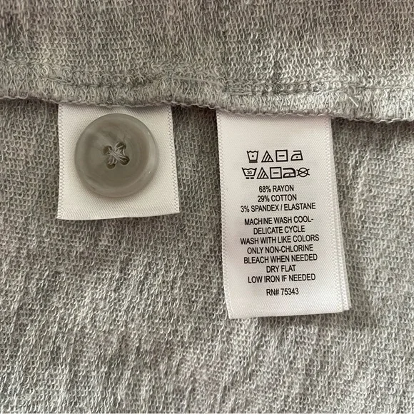 Tahari Light Gray Women's Knit Blazer, L - Picture 7 of 7